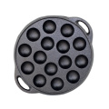 Heavy Duty Pre-Seasoned Cast Iron Takoyaki Pan